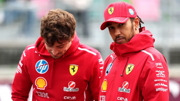 Charles Leclerc e Lewis Hamilton formam a dupla da Ferrari