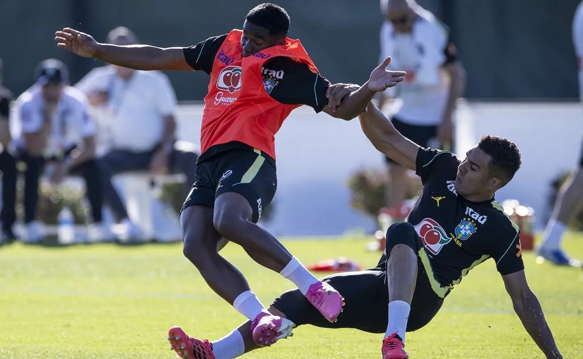 Entrada de Casemiro em Endrick não gera mal-estar na Seleção Brasileira