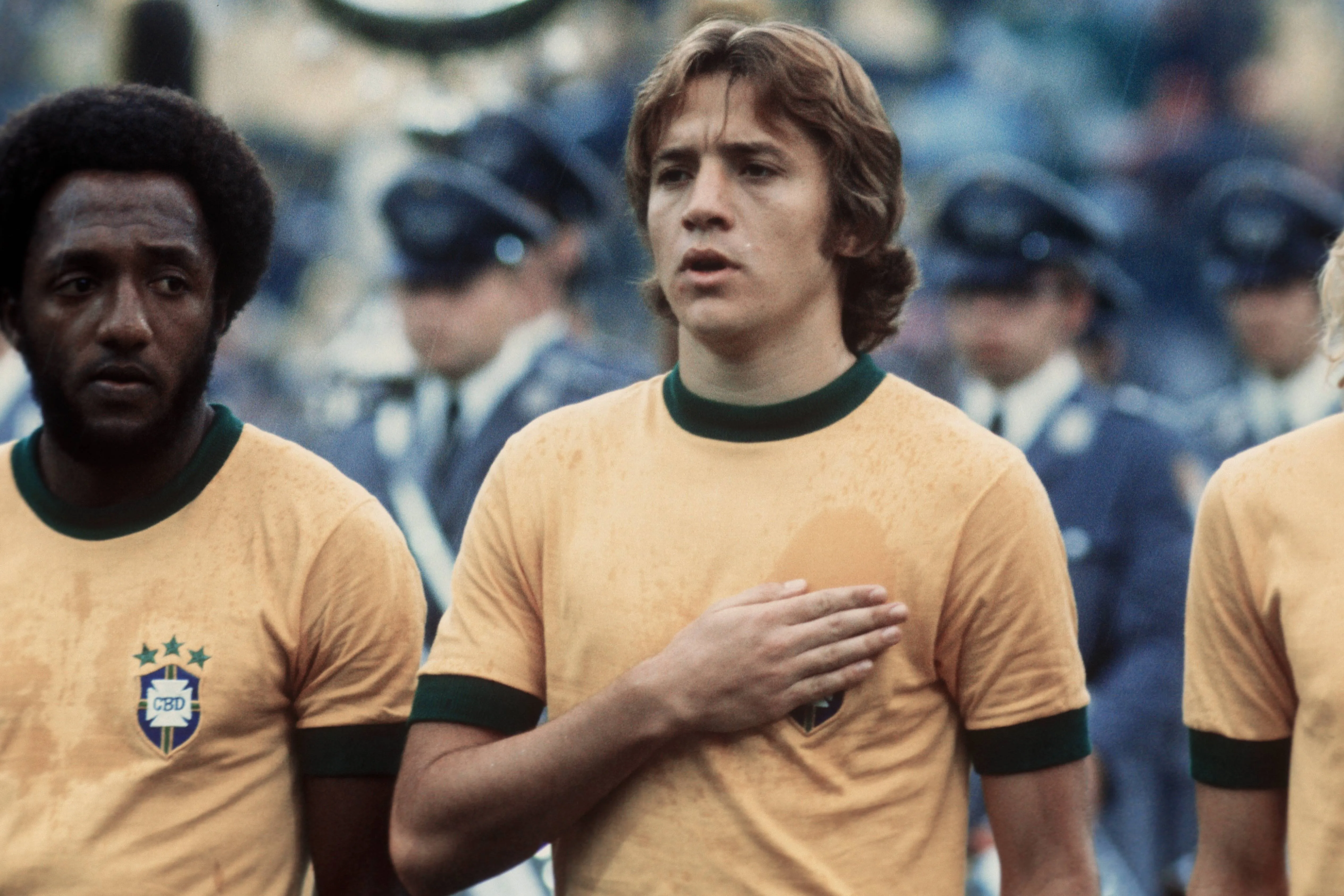 Leivinha defendeu a Seleção Brasileira na Copa do Mundo de 1974 e foi responsável pelo milésimo gol da equipe nacional – Foto: IMAGO / WEREK