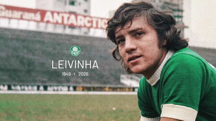 Leivinha, ídolo histórico do Palmeiras, faleceu nesta quinta-feira (4) - Foto: Divulgação/Palmeiras