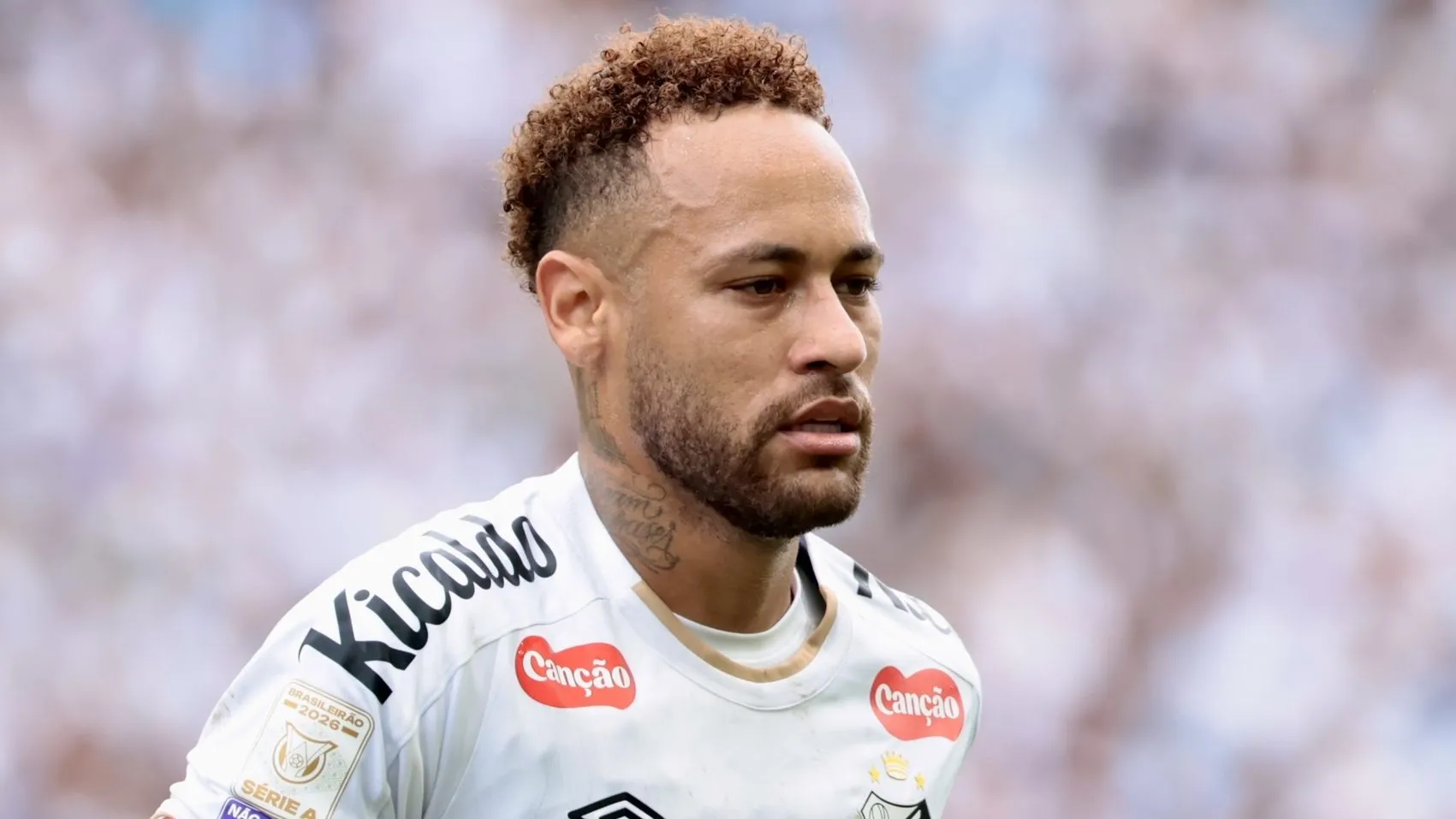 Neymar jogador do Santos durante partida contra o Coritiba no estadio Arena Corinthians pelo campeonato Brasileiro A 2026. Foto: Marcello Zambrana/AGIF