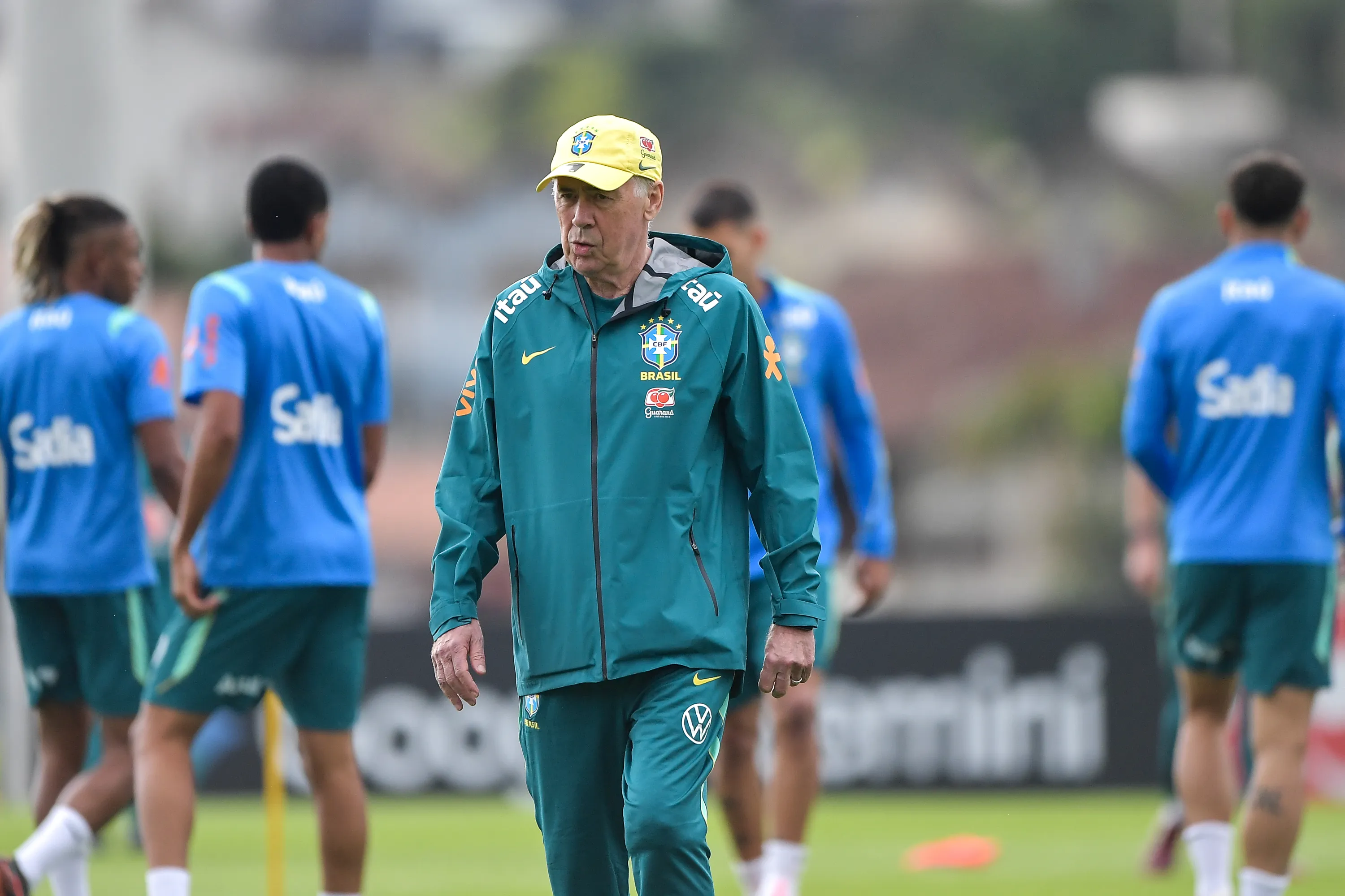 RJ – TERESOPOLIS – 29/05/2026 – BRASIL, TREINO – Carlo Ancelotti tecnico do Brasil durante treino no Centro de Treinamento Granja Comary. Foto: Thiago Ribeiro/AGIF