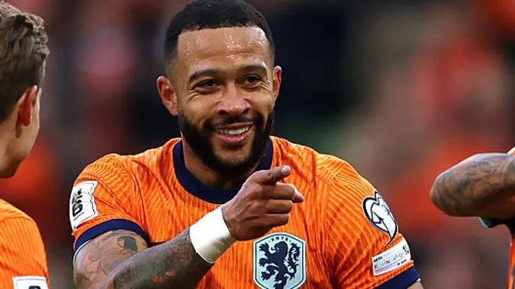 Memphis em ação na Seleção da Holanda - (Photo by Dean Mouhtaropoulos/Getty Images)