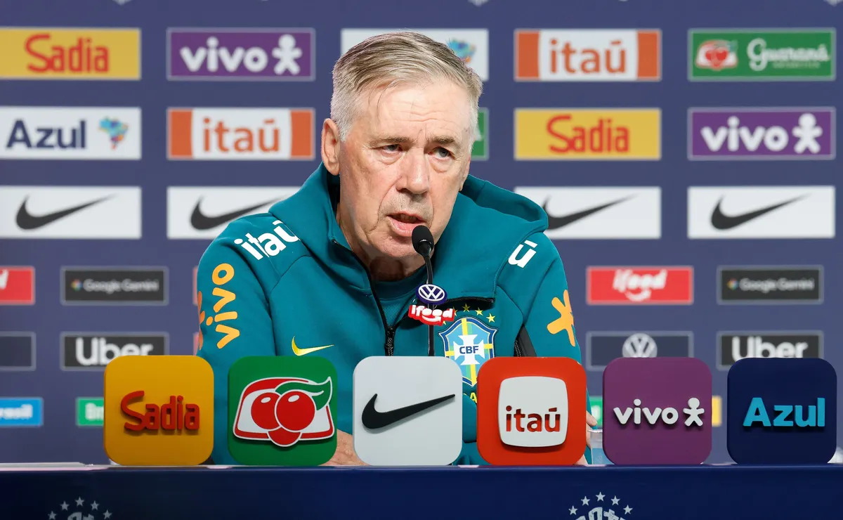 Ancelotti confirma mudanças no time titular da Seleção contra o Egito, mas faz mistério sobre escalação