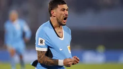 Giorgian De Arrascaeta, do Uruguai, celebra após marcar um gol nas Eliminatórias da Copa do Mundo em 10 de junho de 2025, em Montevidéu. Foto: Ernesto Ryan/Getty Images