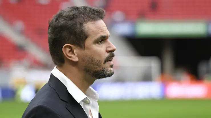 Admar Lopes diretor executivo do Vasco antes da partida contra o Botafogo no estadio Mane Garrincha pelo campeonato Brasileiro A 2025. Foto: Mateus Bonomi/AGIF