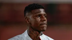 Arboleda em campo com a camisa do São Paulo.