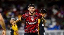 Calleri jogador do Sao Paulo durante partida contra o Remo no estadio Mangueirao pelo campeonato Brasileiro A 2026. Foto: Fernando Torres/AGIF