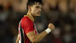 Bobadilla comemora gol pelo São Paulo. Foto: Joisel Amaral/AGIF