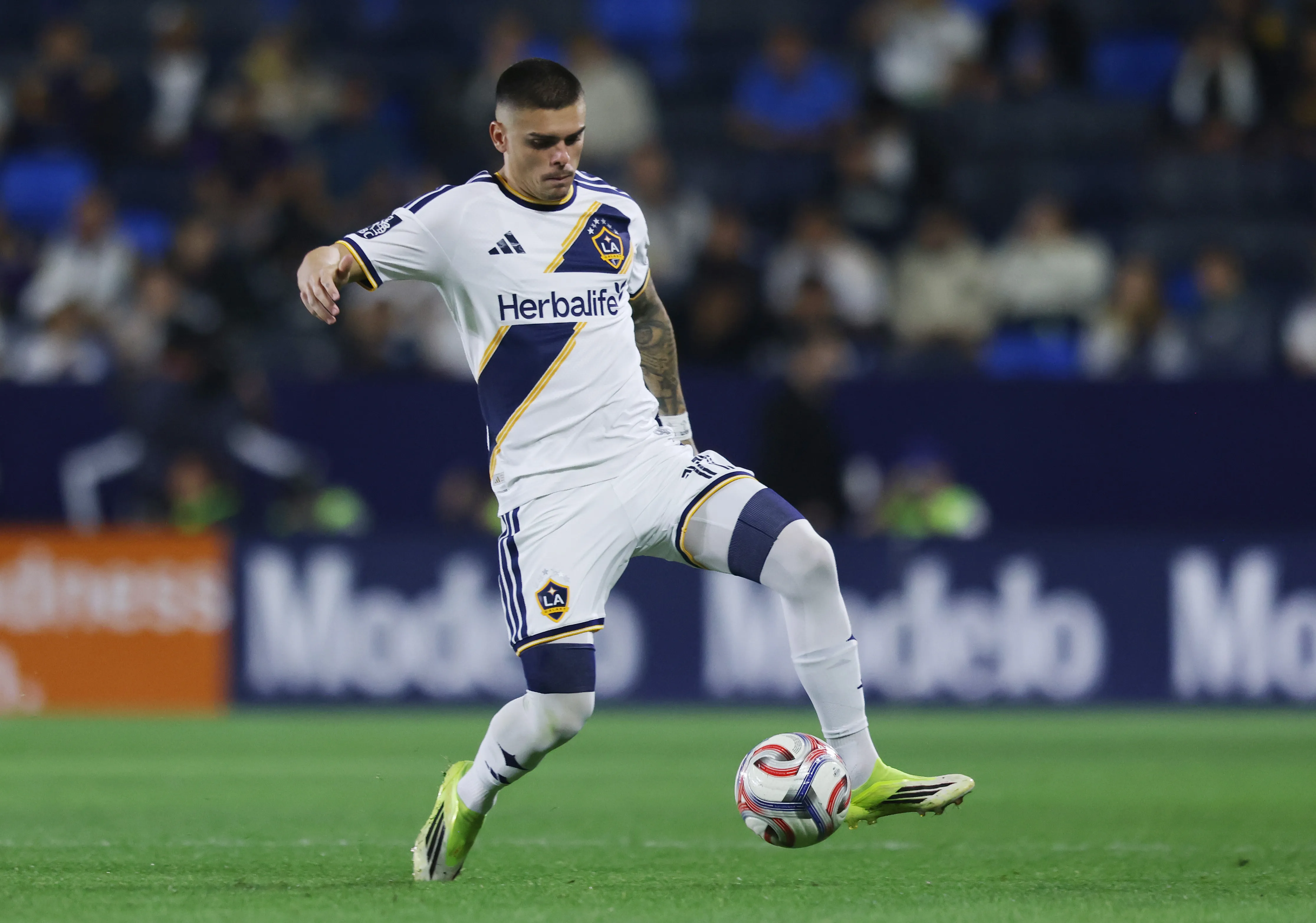 Pec em partida pelo LA Galaxy. Photo by Luiza Moraes/Getty Images