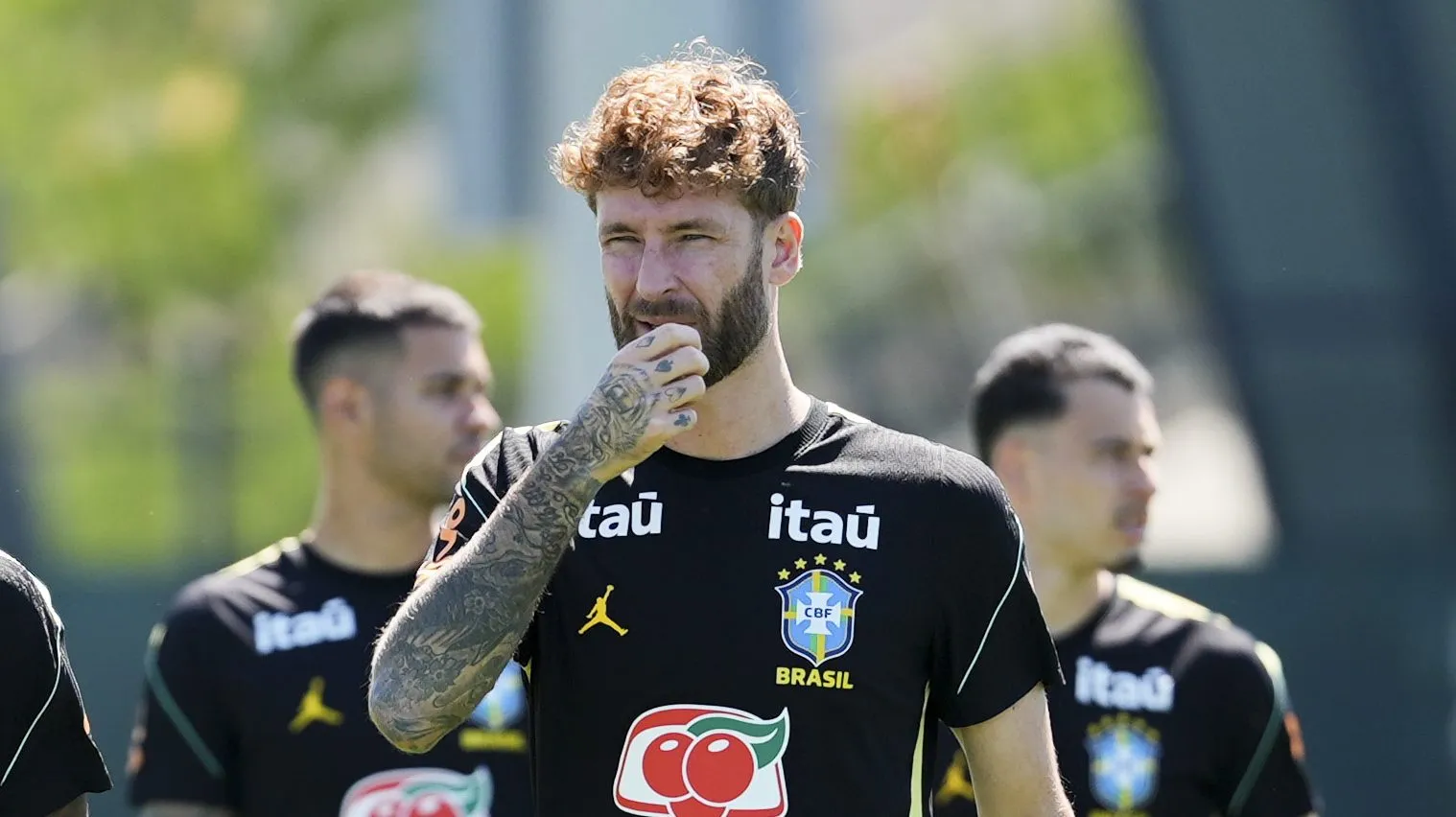 Léo Pereira durante treino da Seleção de Ancelotti – Foto: Rafael Ribeiro/CBF