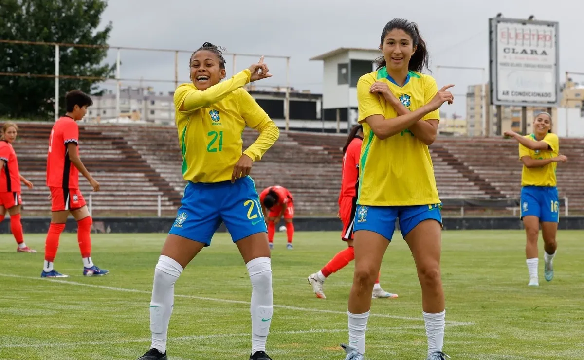 Seleção Feminina Sub-20 atropela Coreia do Sul em amistoso preparatório