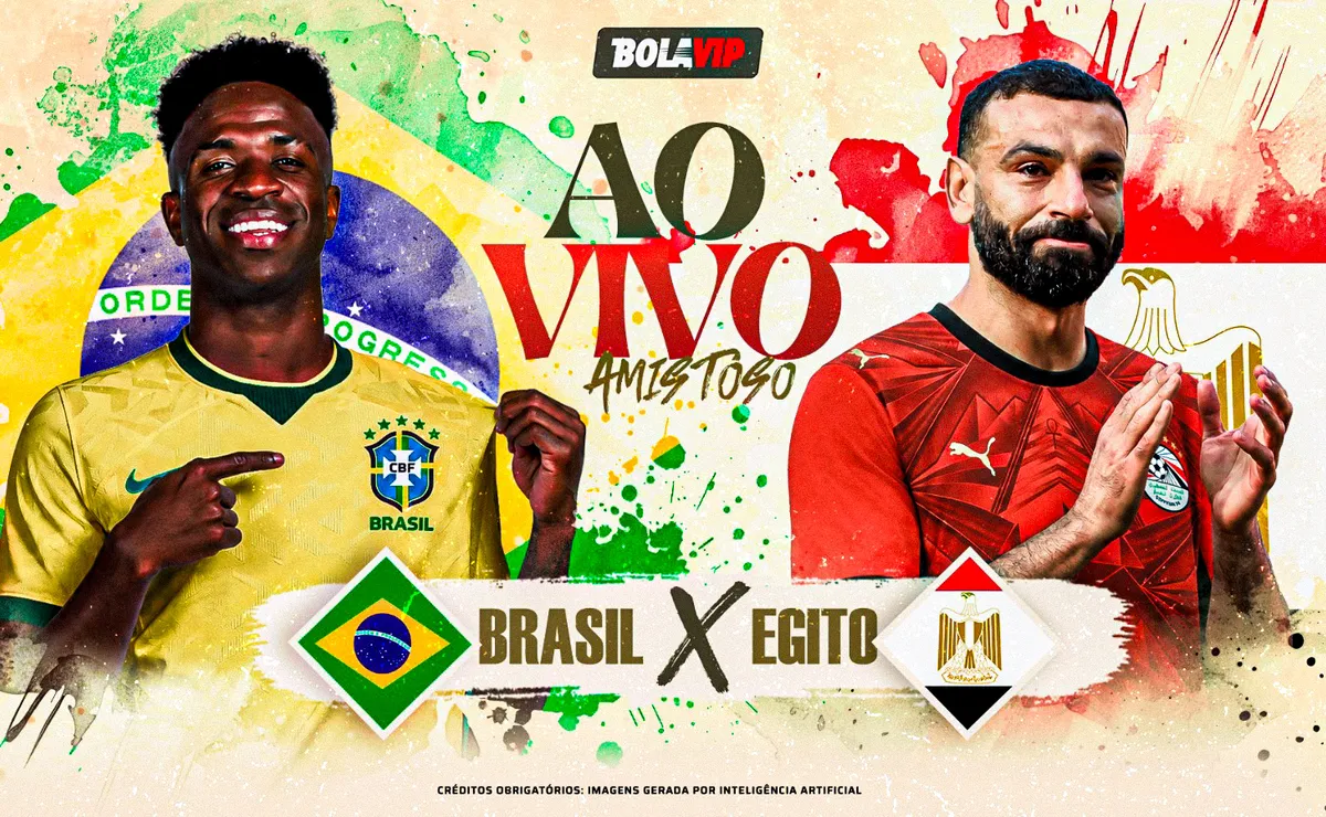 Brasil x Egito AO VIVO – 0 x 0 – Primeiro tempo em andamento pelo amistoso