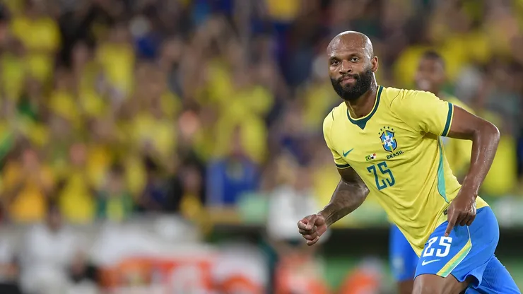 RJ - RIO DE JANEIRO - 31/05/2026 - AMISTOSO, SELECAO BRASILEIRA X PANAMA - Igor Thiago jogador do Selecao Brasileira comemora seu gol durante partida contra o Panama no estadio Maracana pelo campeonato Amistoso. Foto: Thiago Ribeiro/AGIF