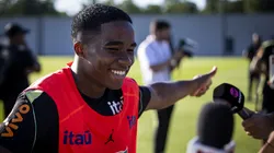 Endrick jogador da Seleção Brasileira. (Photo by Ira L. Black/Getty Images)