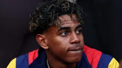 Lamine durante amistoso internacional contra o Iraque