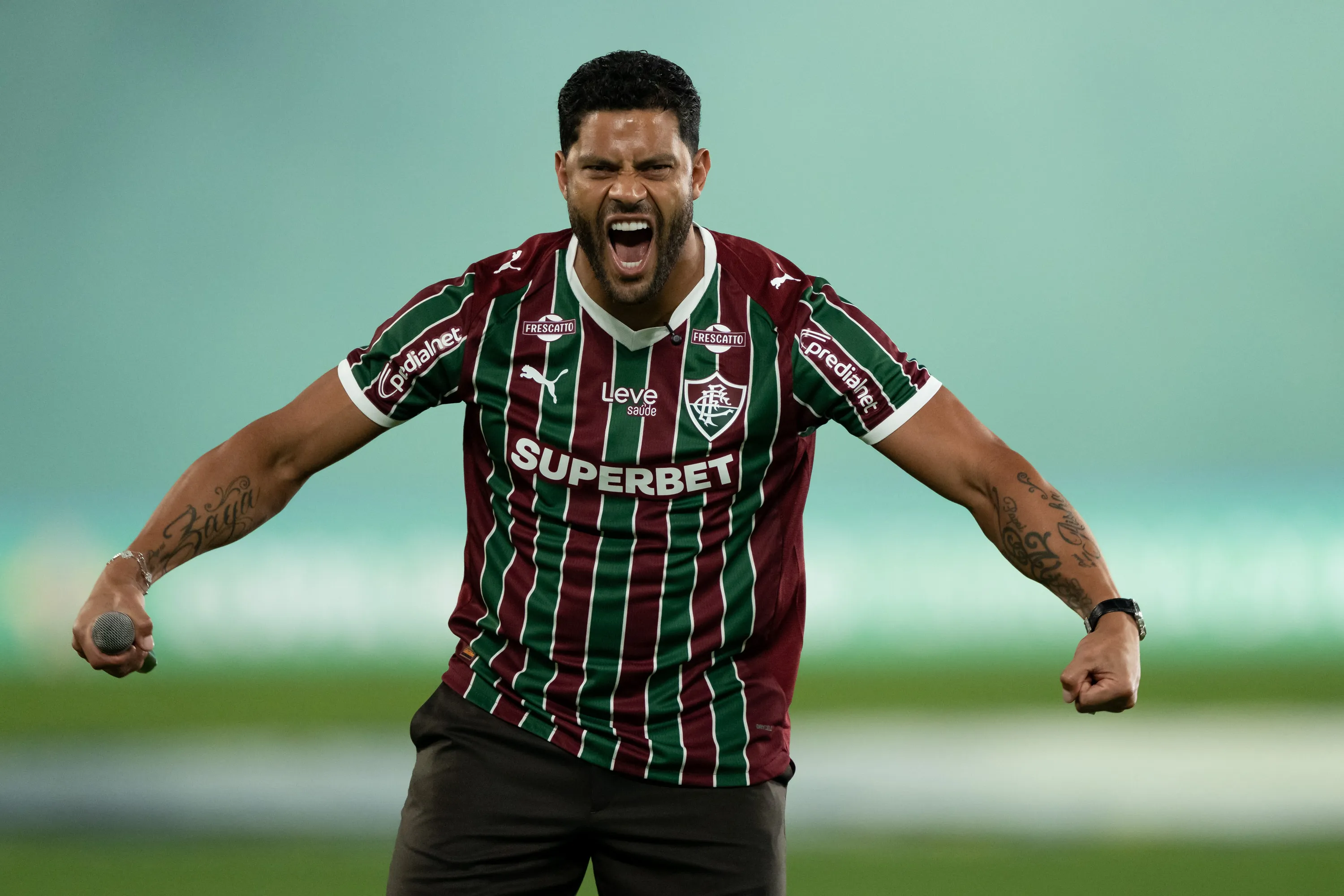 RJ – RIO DE JANEIRO – 16/05/2026 – BRASILEIRO A 2026, FLUMINENSE X SAO PAULO – Hulk jogador do Fluminense antes da partida contra o Sao Paulo no estadio Maracana pelo campeonato Brasileiro A 2026. Foto: Jorge Rodrigues/AGIF