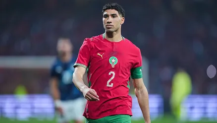 Achraf Hakimi vai defender Marrocos na Copa 2026. Foto: Franco Arland/Getty Images
