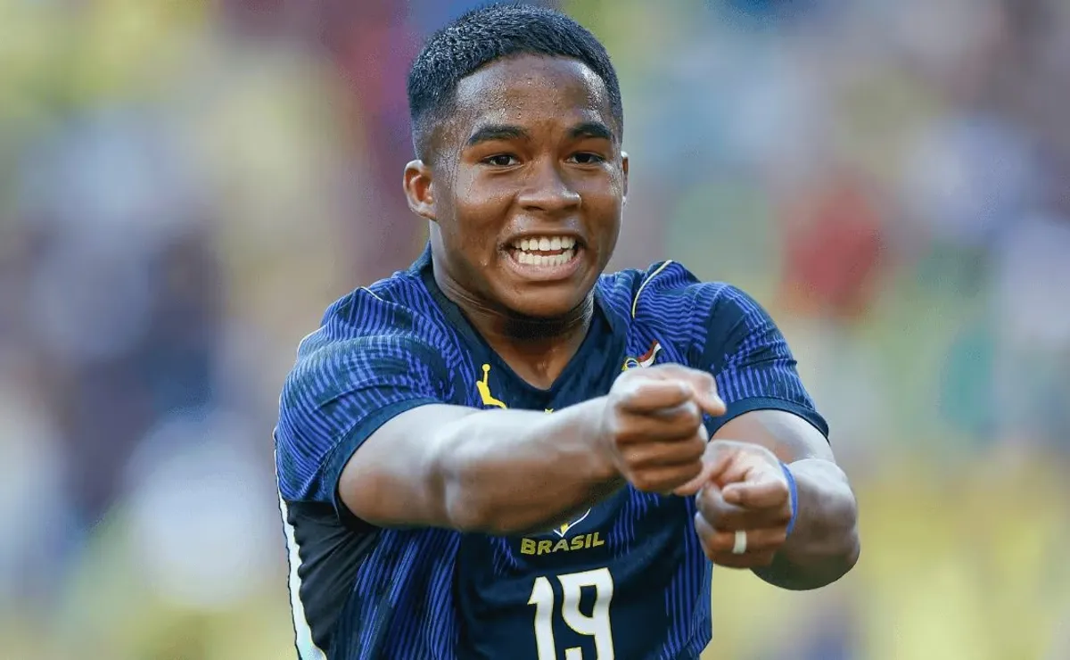 Endrick se torna o 13º jogador a marcar um gol pela Seleção na Era Ancelotti