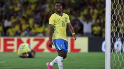 Endrick voltou a marcar pelo Brasil após dois anos. Foto: Wagner Meier/Getty Images