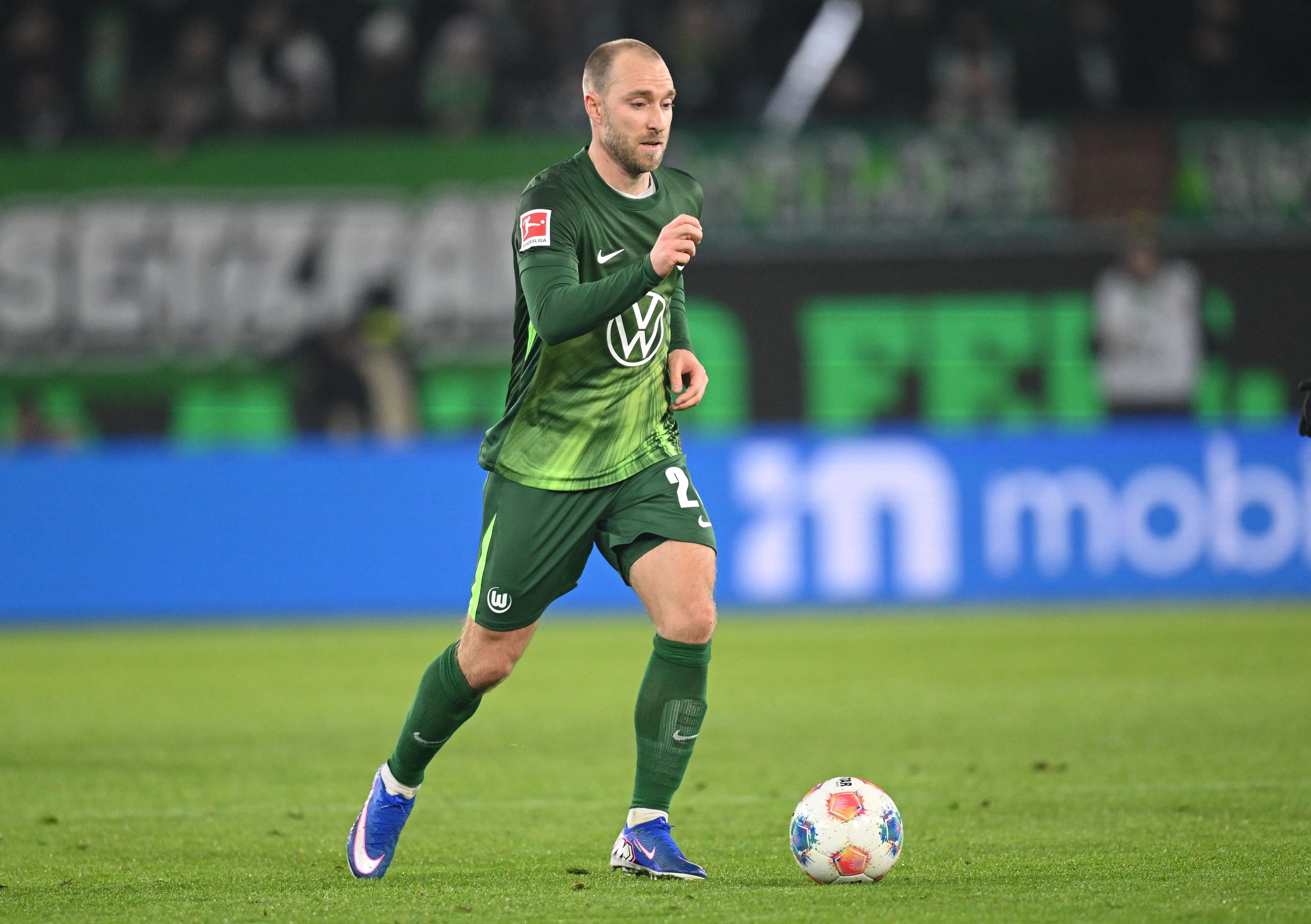 Eriksen assinou com o Wolfsburg no ano passado. Photo by Stuart Franklin/Getty Images