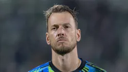 Neto jogador do Botafogo durante partida contra o Chapecoense no estadio Arena Conda pelo campeonato Copa Do Brasil 2026. Foto: Liamara Polli/AGIF
