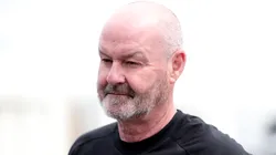 CHARLOTTE, NORTH CAROLINA - JUNE 07: Manager Steve Clarke of Scotland arrives at Charlotte Douglas International Airport ahead of the FIFA World Cup 2026 on June 07, 2026 in Charlotte, North Carolina. (Photo by Kara Durrette/Getty Images)