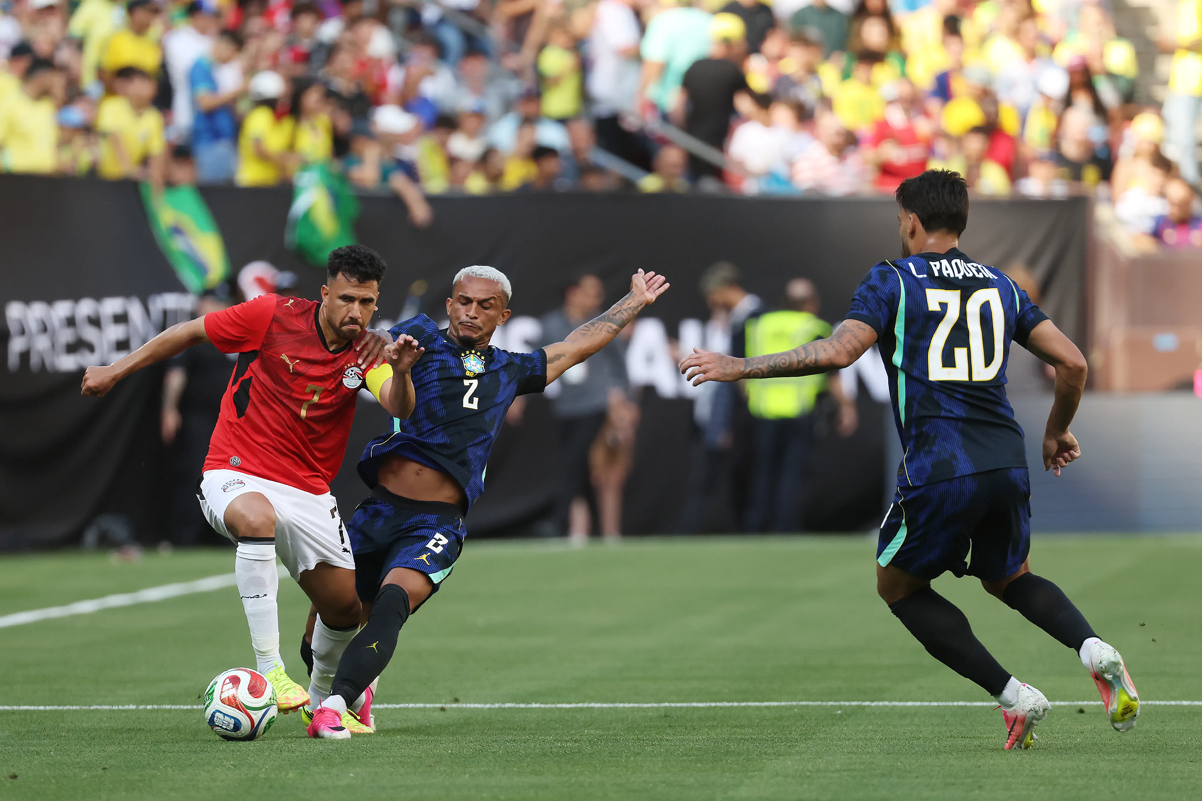 Wesley durante o jogo com o Egito. Photo by Kirk Irwin/Getty Images
