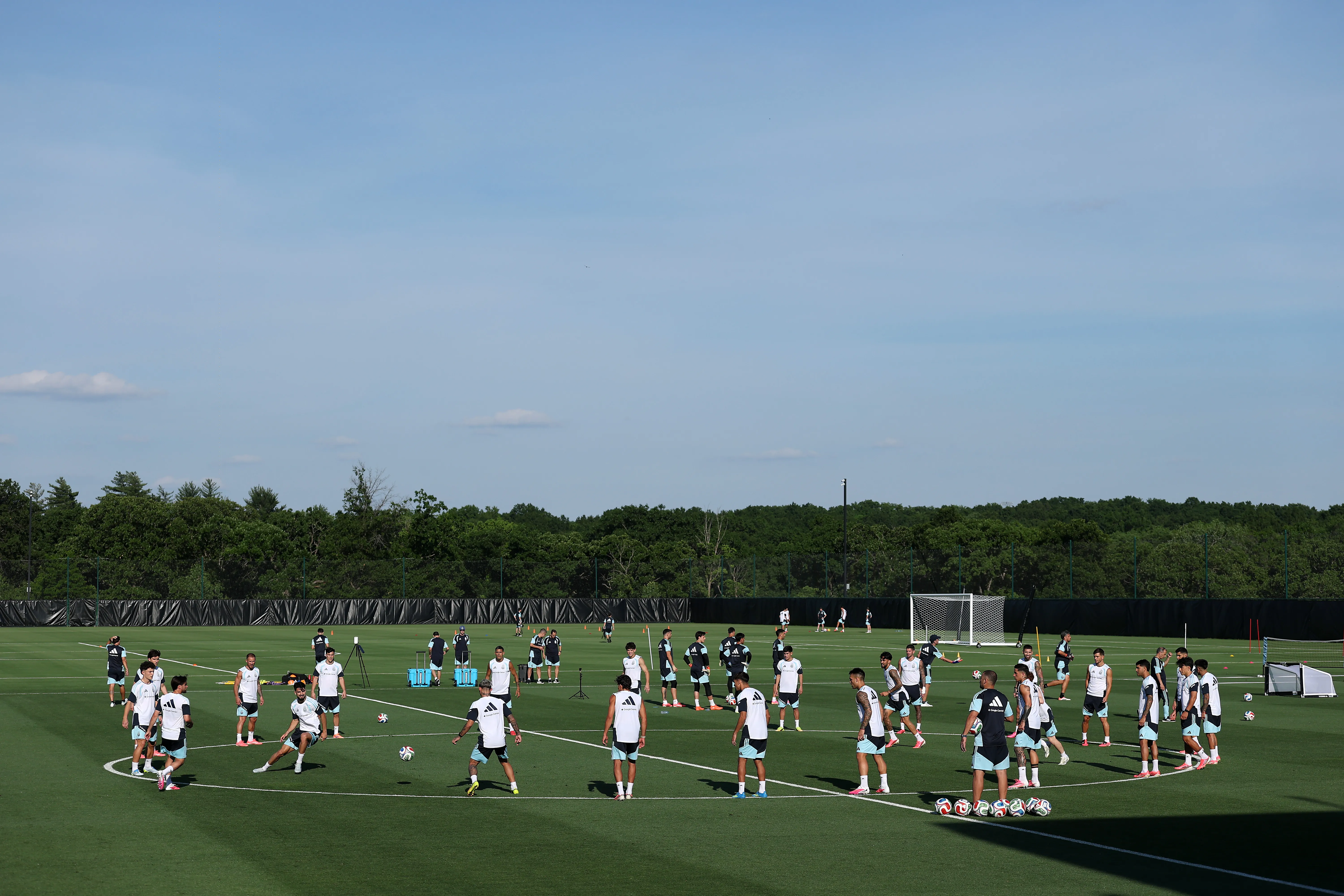 Argentina é uma das seleções que irá ficar em Kansas City. Foto: Jamie Squire/Getty Images.