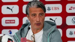 Murat Yakin é o técnico da Suíça. Foto: Valentin Domgjoni/IMAGO/STEINSIEK.CH