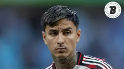 Erick Pulgar jogador do Flamengo durante partida contra o Grêmio no estádio Arena do Grêmio pelo campeonato Brasileiro A 2025.
