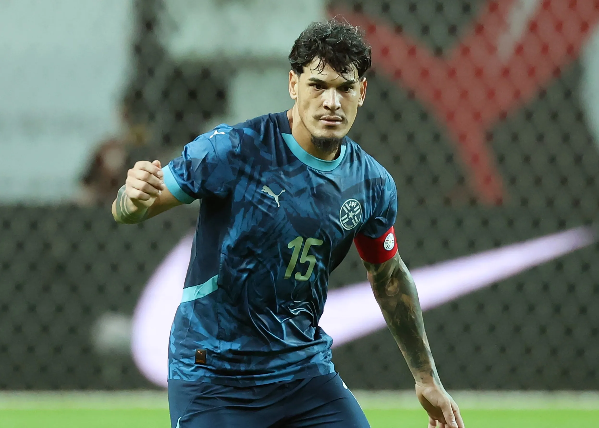 Gustavo Gómez, capitão do Paraguai. Foto: Chung Sung-Jun/Getty Images