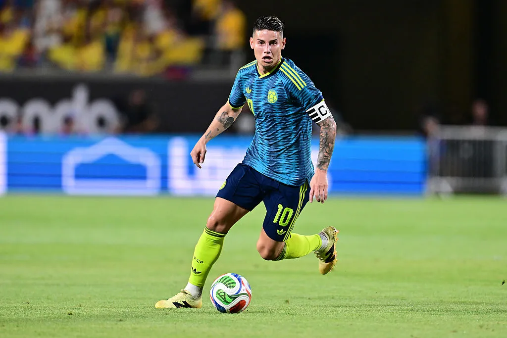 James Rodríguez, capitão da Colômbia. Foto: Julio Aguilar/Getty Images