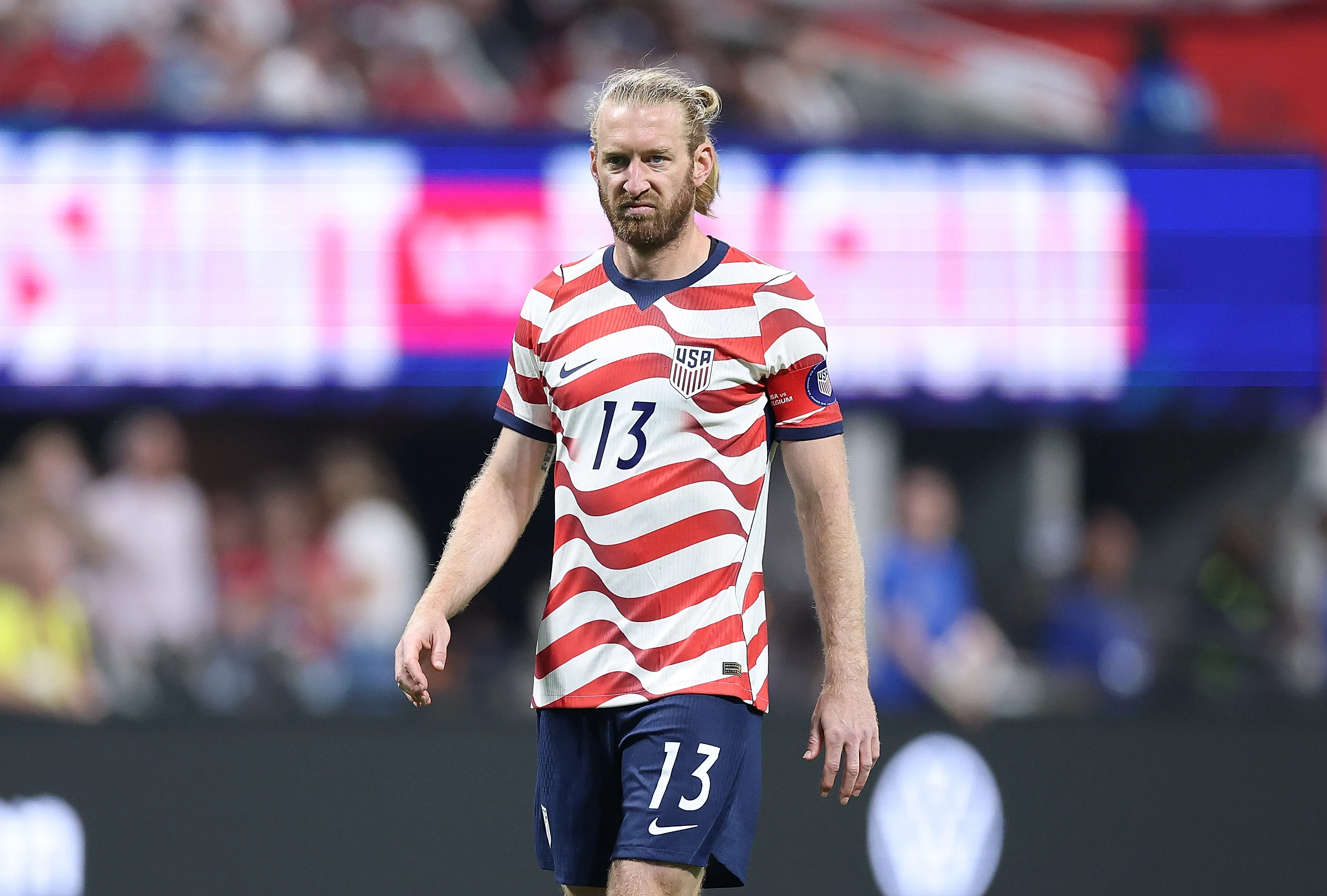 Tim Ream, capitão dos Estados Unidos. Foto: Kevin C. Cox/Getty Images