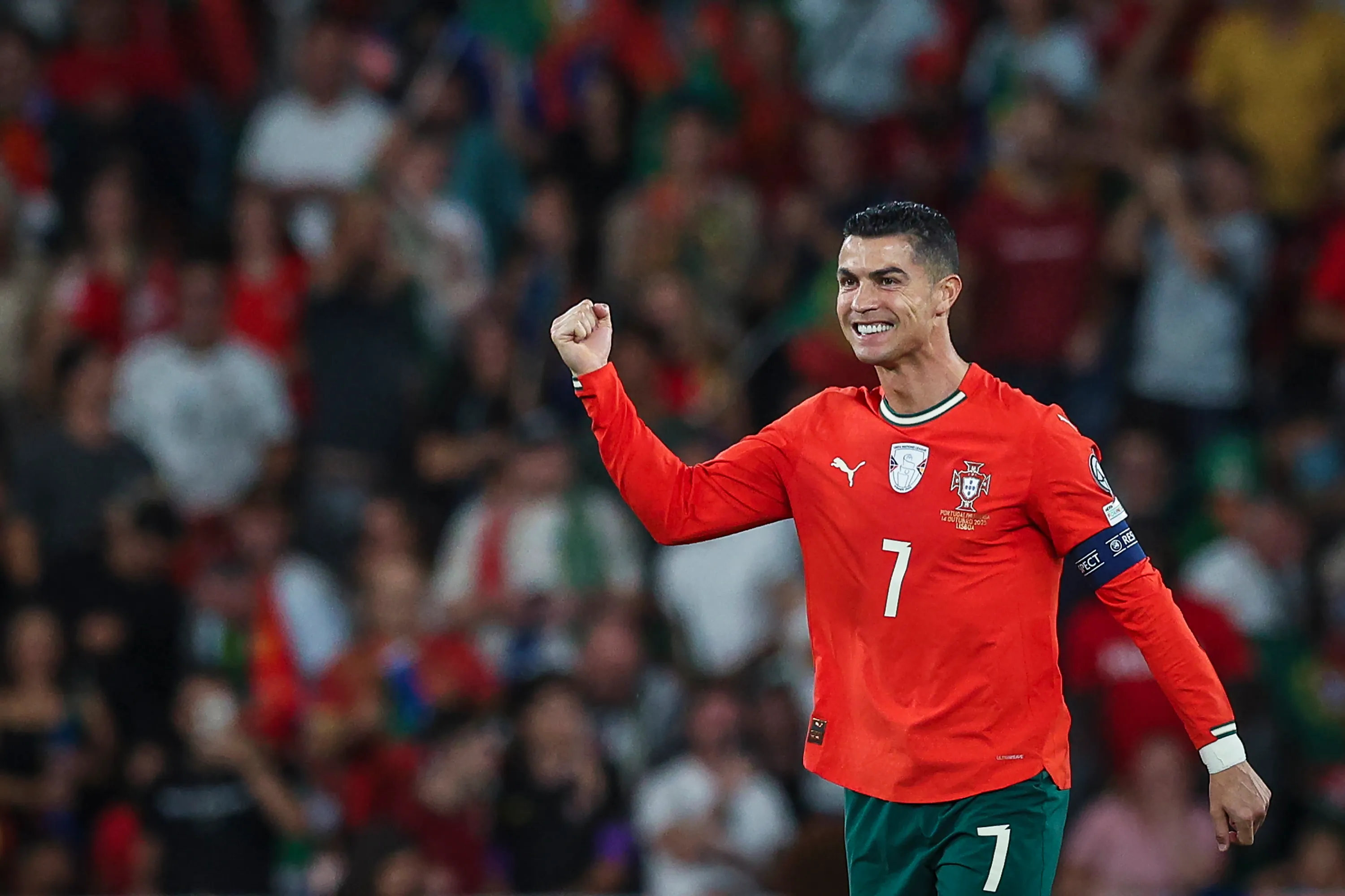 Cristiano Ronaldo, capitão de Portugal. Foto: Carlos Rodrigues/Getty Images