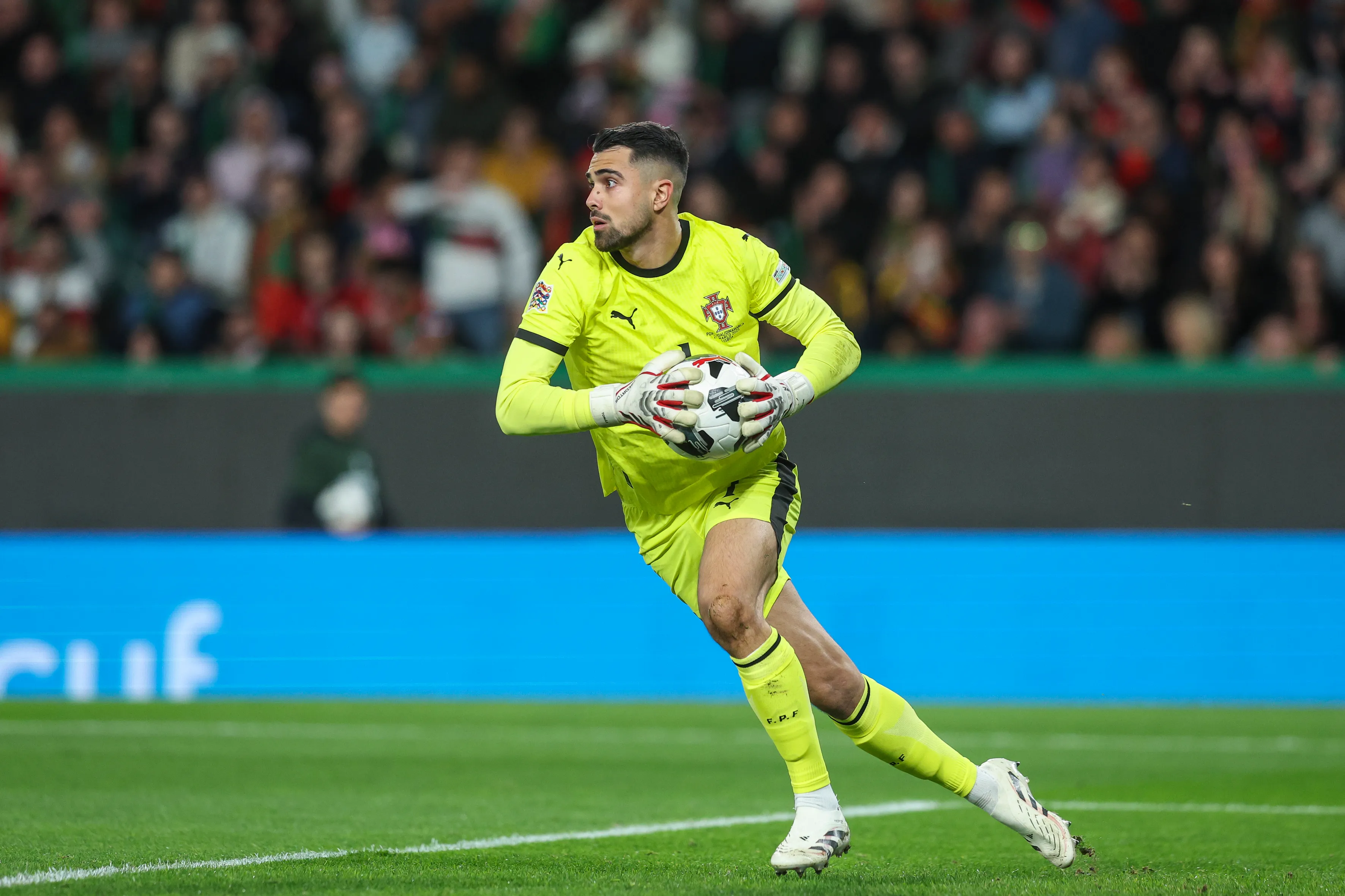 Diogo Costa, goleiro de Portugal. Foto: Carlos Rodrigues/Getty Images