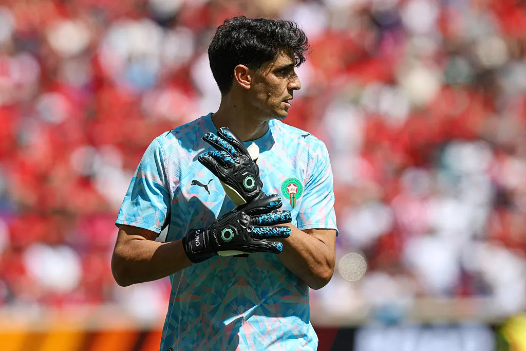 Yassine Bounou, goleiro do Marrocos. Foto: Vincent Carchietta/Getty Images