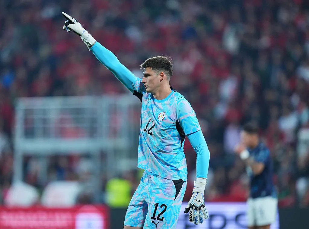 Orlando Gill, goleiro do Paraguai. Foto: Franco Arland/Getty Images