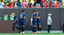 Bruno Guimarães abriu o placar da vitória da Seleção sobre o Egito por 2 a 1, em Cleveland. Créditos: Rafael Ribeiro/CBF