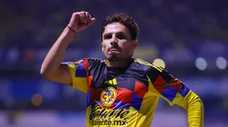 Raphael Veiga em campo pelo América-MÉX. (Photo by Manuel Velasquez/Getty Images)