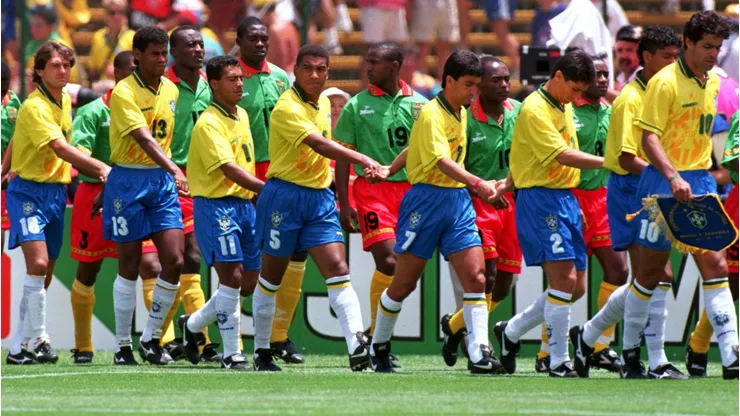 Brasil derrotou Camarões antes de ser campeão em 1994 Credit: Shaun Botterill/ALLSPORT