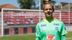 Ana Morganti com a Seleção. Foto: Luciana Vermell/CBF
