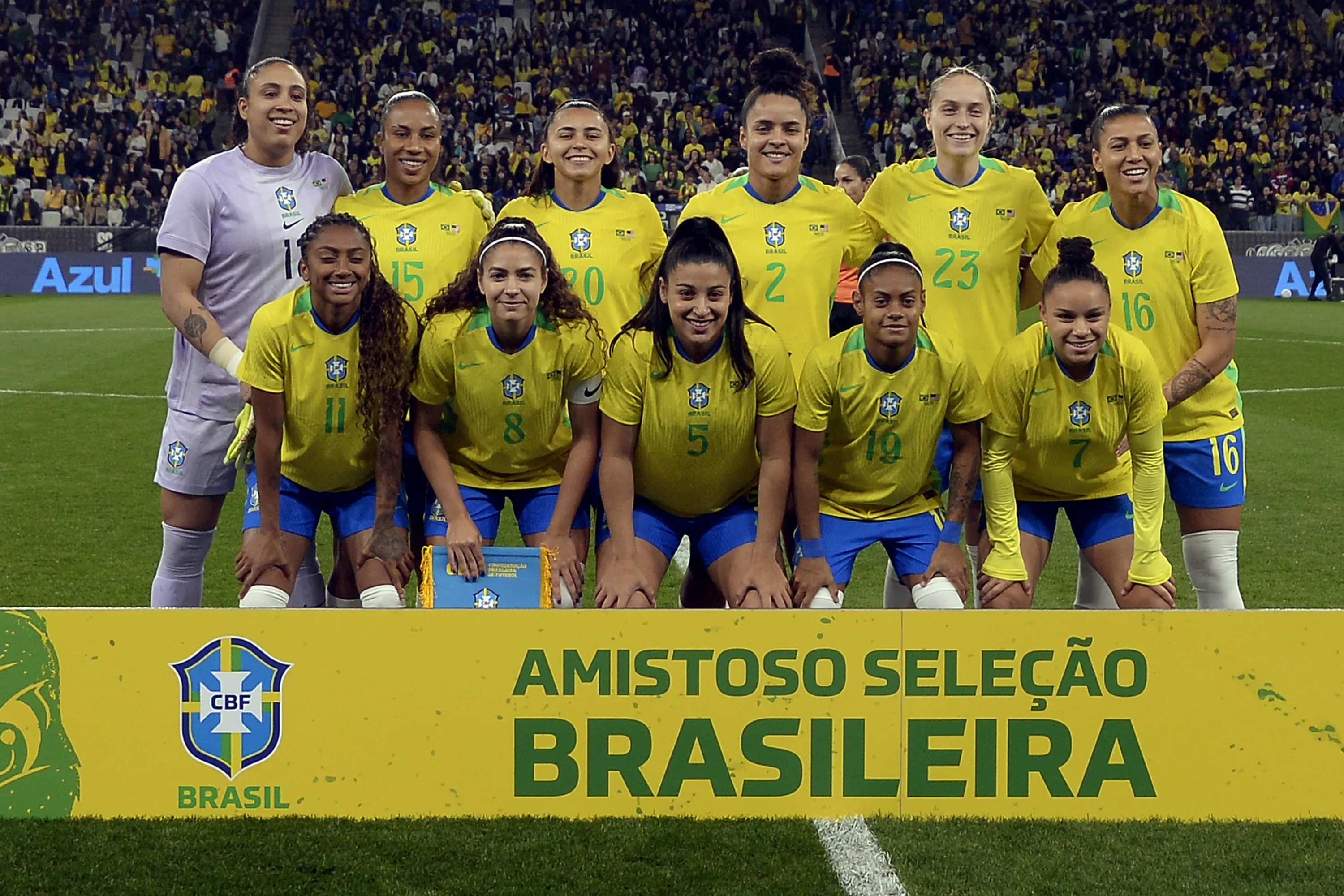 Seleção Brasileira antes de amistoso. Foto: Alan Morici/AGIF