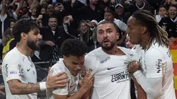 Zakaria Labyad jogador do Corinthians comemora seu gol durante partida contra o Atlético-MG. Foto: Joisel Amaral/AGIF