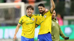 Giay e Flaco no Palmeiras. Foto: Marlon Costa/AGIF