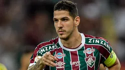 RJ - RIO DE JANEIRO - 13/05/2023 - BRASILEIRO A 2023, FLUMINENSE X CUIABA - Nino jogador do Fluminense comemora seu gol durante partida contra o Cuiaba no estadio Maracana pelo campeonato BRASILEIRO A 2023. Foto: Thiago Ribeiro/AGIF