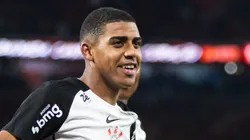 Gui Negao jogador do Corinthians comemora seu gol durante partida contra o Athletico-PR no estadio Arena da Baixada pelo campeonato Copa Do Brasil 2025.