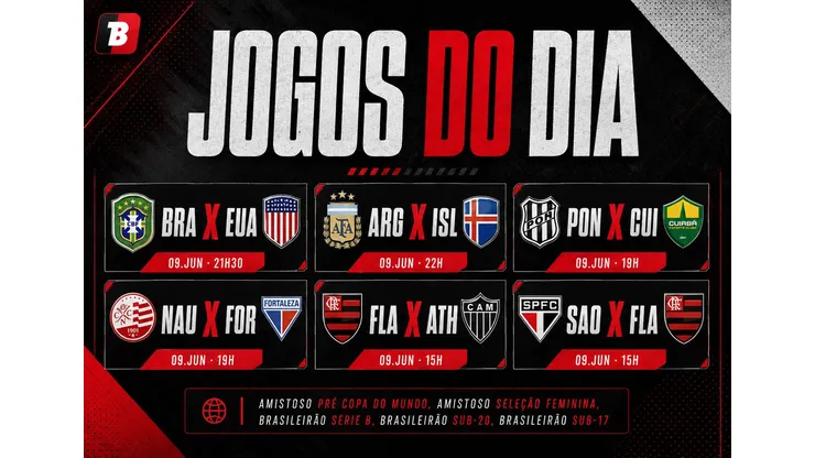 Confira os jogos do dia