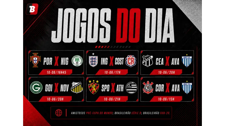 Confira os jogos do dia