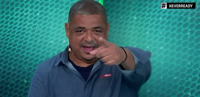 Vampeta não recebeu liberação da Jovem Pan para atuar nos pré e pós-jogos da Copa no SBT – Foto: Reprodução/Jovem Pan